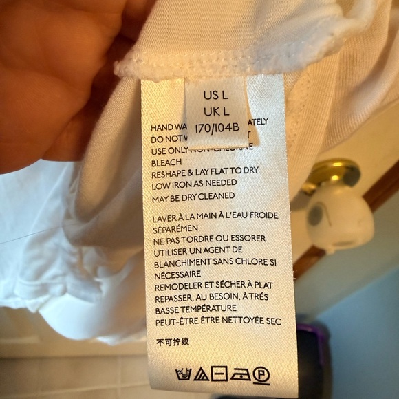 We The Free Free People Button Front Oversized Shirt Off White L - Picture 4 of 5